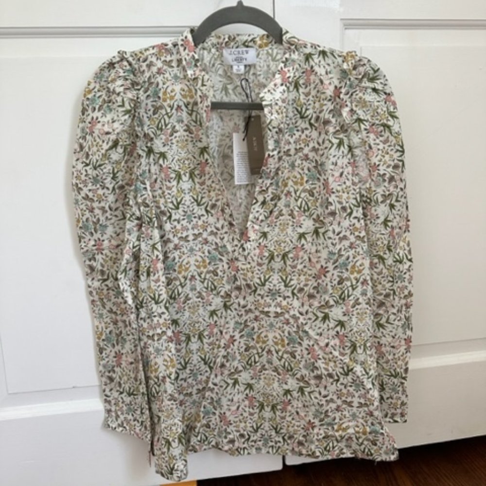 J. Crew Size S Women's Liberty Print Floral Blouse